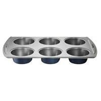 Lakeland Bakeware 6 Round Hole Deep Yorkshire Pudding Tray Baking Tin
