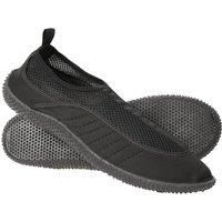 Mountain Warehouse Bermuda Men’s Aqua Shoe - Easy Slip On Water Shoes, Lightweight Wet Shoes, Neoprene, Mesh Panel Swim Shoes - Protection for Underwater Summer Walks, Black, 9 UK