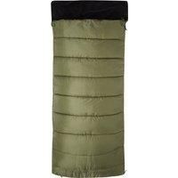 Mountain Warehouse Sutherland Sleeping Bag - 3/4 Season, Fleece Lined Winter Sleep Essential - for Fishing, Camping, Hiking Khaki