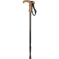 Mountain Warehouse Walker Pole with Handle Telescopic Metal Walking Trek Stick