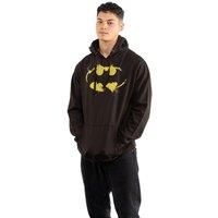 Official DC ComicsMens  Batman Paint Roller Logo Hoodies Black Sizes S - XXL
