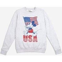 Disney Womens Sweatshirt Mickey Mouse USA Jumper Top S-XL Official