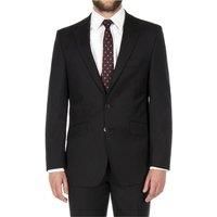 The Label Black Herringbone Regular Fit Men's Suit Jacket