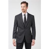 The Label Grey Pinstripe Men's Suit Jacket