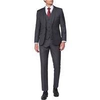Scott by The Label Charcoal Sharkskin Contemporary Fit Suit Jacket