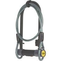Yale YUL2C/13/230/1 High Defendor U Bike Lock with Cable (Sold Secure Silver), Black