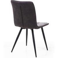 Dining Chair Collection Rodeo Suede Effect Dining Chair   Light Grey   Assembly required