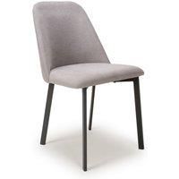2 x Shankar Linden Linen Effect Natural Dining Chairs