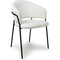 Shankar 2 x Maya Boucle White Dining Chair