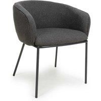 Shankar 2 x Lola Boucle Grey Dining Chairs