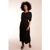 Pleated Dress With Belt