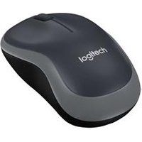 Logitech M185 Wireless Mouse, 2.4GHz with USB Mini Receiver, 12-Month Battery Life, 1000 DPI Optical Tracking, Ambidextrous PC/Mac/Laptop - Grey