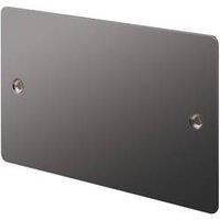 LAP 2-Gang Blanking Plate Black Nickel (46916)