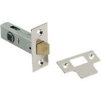 Nickel-Plated Tubular Latch 67mm Case - 45mm Backset (38380)