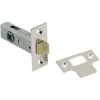 Nickel-Plated Tubular Latch 67mm Case - 45mm Backset (38380)