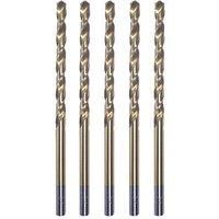 Erbauer Straight Shank HSS Long Drill Bits 5mm x 132mm 5 Pack (28258)