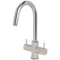 Swirl Kitchen Tap Mono Mixer Pull Out Fresco Brass Chrome Sink Deck Mounted