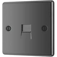 LAP Slave Telephone Socket Black Nickel (45294)