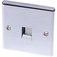 LAP Slave Telephone Socket Polished Chrome (50987)