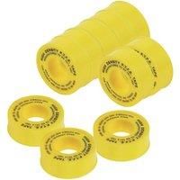 PTFE Tape for Gas 5m x 12mm 10 Pack (49448)