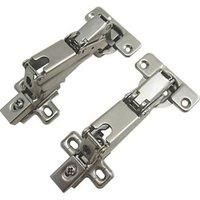 Nickel Sprung Clip-On Concealed Hinges 136mm 2 Pack (10102)