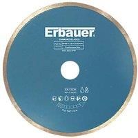 Erbauer Diamond Blade Continuous Rim 180mm. 22.23mm Bore. New