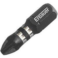Erbauer PZ2 Impact Screwdriver bits 25mm Pack of 3