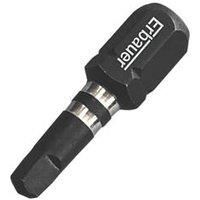 Erbauer 1/4" 25mm Hex Shank SQ2 Impact Screwdriver Bits 3 Pack (12551)