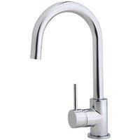 Swirl Side Lever Mono Mixer Kitchen Tap Chrome