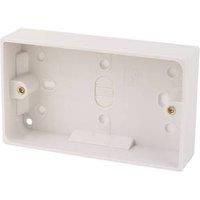 2-Gang Surface Pattress Back Box 32mm 5 Pack (4594D)