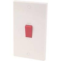 45A 2-Gang DP Cooker Switch White (5753D)