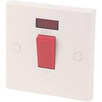 45A 1-Gang DP Cooker Switch White with Neon (5265D)