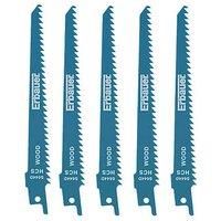 Erbauer SRP95066-5pc S644D Multi-Material Reciprocating Saw Blades 150mm 5 Pack (1227D)