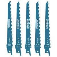 Erbauer SRP95066-5pc S644D Multi-Material Reciprocating Saw Blades 150mm 5 Pack (1227D)