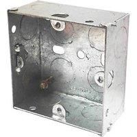 LAP 1-Gang Galvanised Steel Mounting Boxes 35mm 10 Pack (3074F)