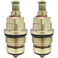Flomasta 1/2" BSP Full Turn Brass Threaded Tap Glands Pack (7960F)