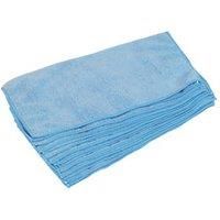 Microfibre Cleaning Cloths Blue 380 x 380mm 10 Pack (6032H)