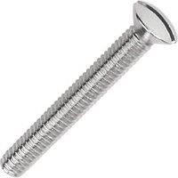 Easydrive Slotted Nickel-Plated Brass Electrical Screw (Dia)3.5mm (L)25mm, Pack Of 50