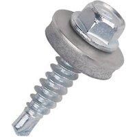Easydrive Flange Stitching Screws with Washers 6.3 x 25mm 100 Pack (4259H)