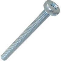 Easyfix Bright Zinc-Plated Pan Machine Screws M4 x 40mm 25 Pack (8224J)