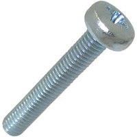 Easyfix Bright Zinc-Plated Pan Machine Screws M5 x 30mm 25 Pack (7195J)