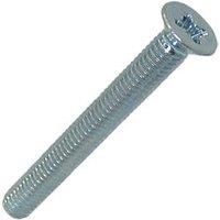 Easyfix Bright Zinc-Plated Countersunk Machine Screws M6 x 50mm 25 Pack (2386J)