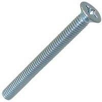 Easyfix Bright Zinc-Plated Countersunk Machine Screws M4 x 40mm 25 Pack (3248J)