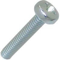 Easyfix Bright Zinc-Plated Pan Machine Screws M4 x 20mm 25 Pack (5779J)