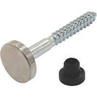 Easyfix Mirror Screws 8ga x 1 1/4" Satin Chrome 10 Pack (6483J)