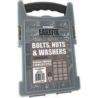 Easyfix Mixed Bolts, Nuts & Washers Pack 500 Pcs (5838K)
