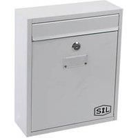 Smith & Locke Compact Post Box White Powder-Coated