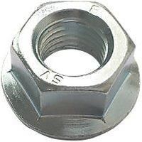 Easyfix BZP Carbon Steel Flange Head Nuts M6 100 Pack (8461P)