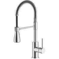 Seville Kitchen Mono Mixer Tap Pull Out Spray Single Lever Deck Mounted Chrome