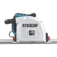 Erbauer Corded Electric Plunge Saw Brushed 240v 2 x Rails ERB690CSW 185mm